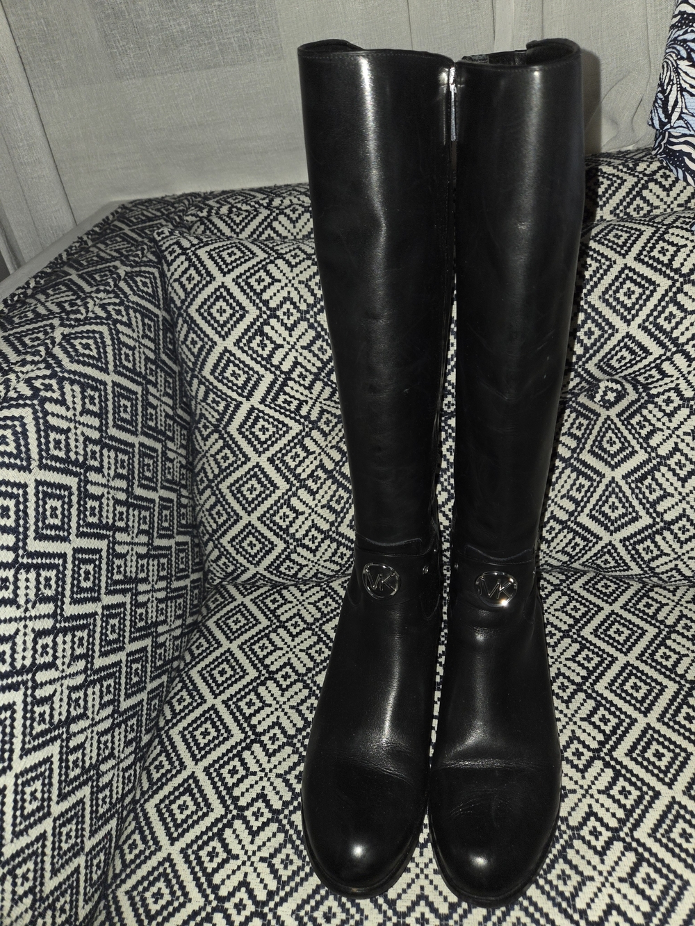 Michael Kors Riding Boots Size 11 Black Leather NEW!